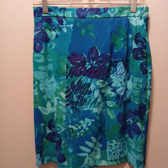 John Roberts tank and skirt set SZ 12, Blue/Green - Picture 6 of 8